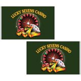 Custom 5' X 8' Double Sided Digitally Printed Knitted Polyester Flags