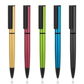 Custom Colorful Series Metal Ballpoint Pen, 5.39" L x 0.43" W