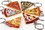 Custom Pizza Slice Key Chain, Price/piece