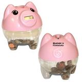 Custom Piggy Bank W/ Digital Coin Counter, 6