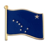 Blank Alaska State Flag Pin