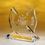 Custom Awards-optical crystal award/trophy 6-3/4 inch high, 6" W x 6 3/4" H x 1/2" D, Price/piece