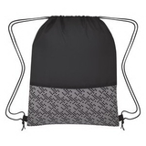 Custom Bitmap Drawstring Backpack, 12 3/4