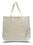 Natural Canvas Jumbo Tote Bag w/ Squared Bottom - Blank (20"x15"x5"), Price/piece