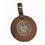 Custom Medallion Luggage Tag w/ Die Struck Brass Insert, 3 1/2" Diameter, Price/piece