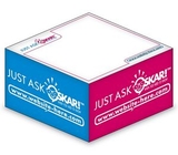 Custom Ad Cubes Memo Note Pad W/ 2 Colors & 1 Side (3.375