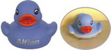 Custom Rubber Blue Color Changing Duck, 2 1/2