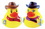 Blank Rubber Mini Rodeo Duck, 1 3/4" L x 1 1/2" W x 1 7/8" H