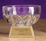 Custom Executive Award Crystal Bowl Award (8