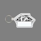 Key Ring & Punch Tag - Card Hand of Kings