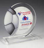 Custom Soccer Achievement Award- Laser Engraved, 5 3/4
