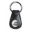 Custom Black 3/4" Continuity Teardrop Leather Key Tag, Price/piece