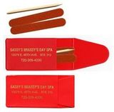Custom Pocket & Purse Nail File Kit w/ 2 Emery Boards & Cuticle Stick