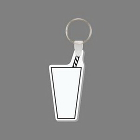 Key Ring & Punch Tag - Drink With Straw