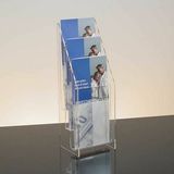 Custom 3-pocket Clear Acrylic Brochure Holder - Countertop