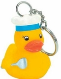 Custom Rubber Chef Duck Key Chain