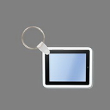 Key Ring & Full Color Punch Tag - Computer Tablet