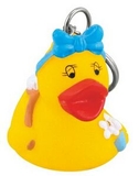 Custom Rubber Bath Tub Duck Key Chain