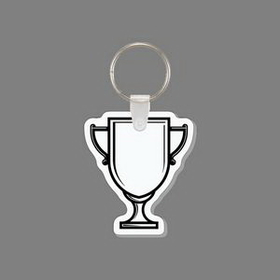 Custom Key Ring & Punch Tag - Wide Trophy Cup
