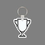Custom Key Ring & Punch Tag - Wide Trophy Cup, Price/piece