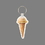 Key Ring & Full Color Punch Tag - Vanilla Ice Cream Cone, Price/piece