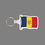 Key Ring & Full Color Punch Tag W/ Tab - Flag of Andorra, Price/piece