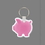 Key Ring & Full Color Punch Tag - Piggy Bank, Price/piece