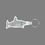 Custom Key Ring & Punch Tag - Shark Tag W/ Tab, Price/piece