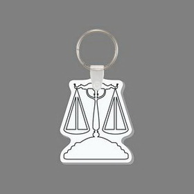 Custom Key Ring & Punch Tag - Scales Of Justice