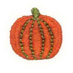 Custom Holiday Embroidered Applique - Pumpkin