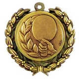 Custom Stock Table Tennis Medal w/ Wreath Edge (1 1/2