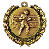 Custom Stock Boxing Medal w/ Wreath Edge (1 1/2