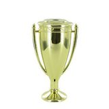 Blank Gold Metal Cup W/Lid (4 1/2