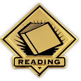 Blank School Pin - Reading, 1" W