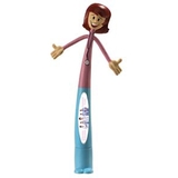 Custom Female Health Care Professional Bend-A-Pen (Full Color Digital)