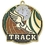 Custom 2" High Tech Medallion Track In Gold, Price/piece