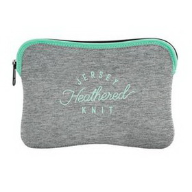 Custom Heathered Jersey Knit-Neoprene Kappotto for Sleeve iPad, 10.25" W x 8.25" H