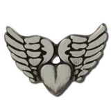 Custom Winged Heart Lapel Pin, 1