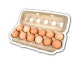 Custom Egg Carton Magnet 2.96 Sq. In. & 20 MM Thick, 2