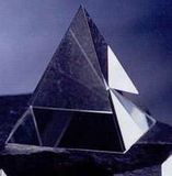 Custom Crystal Pyramid Paper Weight (2