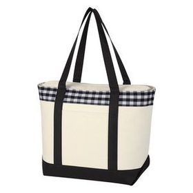 Custom Vineyard Tote Bag, 20" W x 12 3/4" H x 7" D