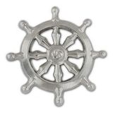 Blank Silver Buddhist Wheel Pin, 1