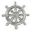 Blank Silver Buddhist Wheel Pin, 1" H, Price/piece