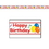 Custom Happy Birthday Party Tape, 3" L x 20' W, Price/piece
