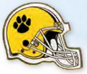 Custom Football Helmet Printed Stock Lapel Pin