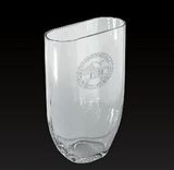 Custom Oval Glass Vase Award / 8