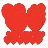 Custom Pkgd Printed Heart Cutouts
