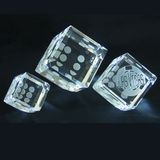 5 Sided engraved dice number and 1 side blank for imprint, small size, 1 3/16