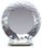 Blank Faceted Crystal 6" Plate Award w/ Stand, Price/piece