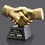 Custom Gold Shaking Hands Award, Price/piece
